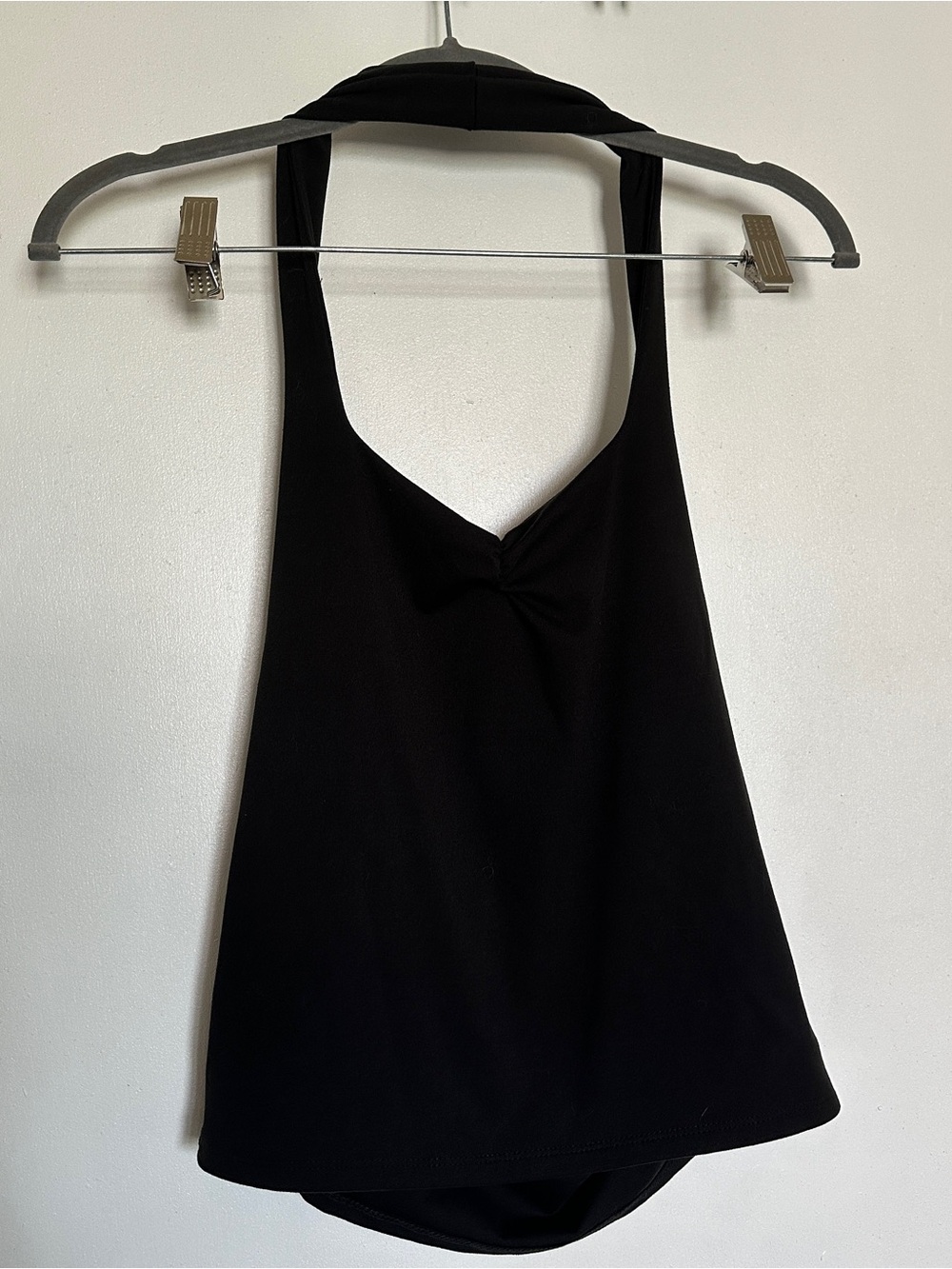 Sleek Black Halter Tank Top